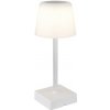 GLOBO 28061W XAYDEN dotyková stolná lampička V255mm LED 2W 120/100lm 3000-6500K biela, opálová, USB Cable incl.