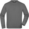 James & Nicholson Mikina JN 840, pracovní COT02084067016-dark grey Šedá tmavá 6XL