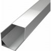 Hliníkový profil rohový pre LED pásy R1 ROHOVÁ 2, 16 x16mm - Strieborná Typ krytky: Priehľadná krytka zaklapávacia