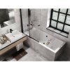 Besco QUADRO SLIM Vaňa obdĺžniková akrylátová 155x70cm, 155 l, Biela VANQAUD155SLIM