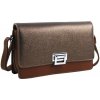 BELLA BELLY Hnedá pozdĺžna crossbody dámska kabelka s tromi oddielmi 4997-BB