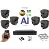 Monitorrs Security AI IP 6 kamerový set 5 Mpix GDome (6371K6) (Monitorrs Security)