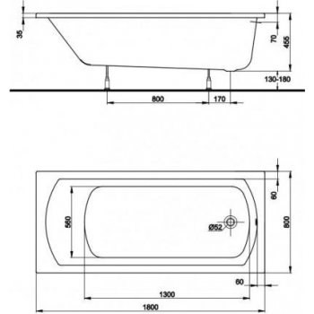 Kolo Perfect 180 x 80 cm XWP1080