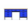 Kovový pracovný stôl MT6-9S Farebné prevednie: Modrá