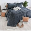 Obliečky z mikroplyšu Banu sivé EMI, Štandardný set jednolôžko obsahuje 1x 140x200 + 1x 70x90