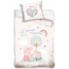 Obliečky do postieľky Prasiatko Pepina Navždy Spolu 100x135/40x60 cm