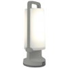 LUTECE LT6904101337 LED vonkajšie prenosné solárne svietidlo Dragonfly 1x1W | 120L | 4000K | IP54 - 3 fázové stmievanie, USB, šedá