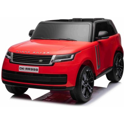 Beneo Elektrické autíčko Range Rover model 2023, Dvojmiestne, červené, Koženkové sedadlá, Rádio so vstupom USB, Zadný Pohon s odpružením, 12V7AH Batéria, EVA kolesá, Kľúčové trojpolohové štartovanie,