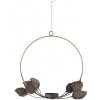 Bloomingville Závesná kovová dekorácia IVALOU P.28cm hnedá
