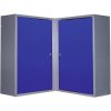 Küpper 70377 Rohová skriňa 2 dvere ultramarínová modrá (d x š x v) 60 x 60 x 60 cm; 70377
