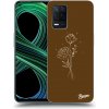 Picasee silikónový prehľadný obal pre Realme 8 5G - Brown flowers