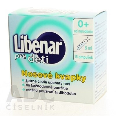 Libenar pre deti nosné kvapky 15 x 5 ml