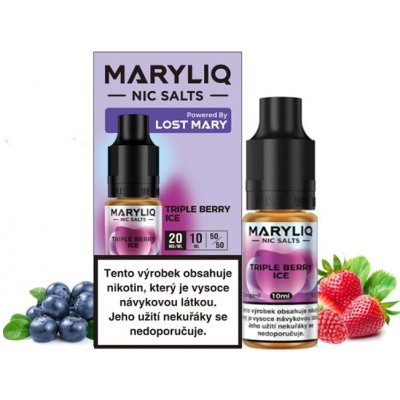 MaryLiq Nic Salts Triple Berry Ice 10 ml objem: 10ml, nikotín/ml: 20mg