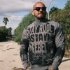 Yakuza mikina pánska bez kapucne SPECIALIST PB 25013 steel grey Farba: šedá, Veľkosť: 3XL