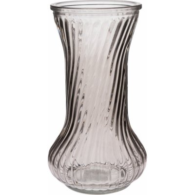Sklenená váza Vivian, hnedá, 10 x 21 cm
