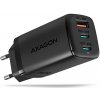 AXAGON ACU-DPQ65, GaN nabíjačka do siete 65W, 3x port (USB-A + dual USB-C), PD3.0/QC4+/PPS/Apple ACU-DPQ65