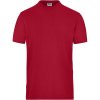James & Nicholson Tričko JN 1802 Solid, elastické, z bio bavlny, krátký rukáv, pánské COT02180200413-red 3XL Červená