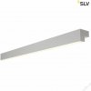 SLV L-LINE 120, nástěnné a stropní svítidlo, LED, 3000K, IP44, stříbrné, D/Š/V 118/7/7 cm, 3 000 lm, 2x12,9 W 1001304