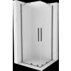MEXEN/S - Velar Duo sprchovací kút, posuvné dvere 100 x 100, dekor, grafit metal 871-100-100-32-95