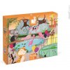Janod Puzzle dotykové Deň v zoologickej záhrade s textúrou 20 kusov