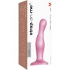 Strap-on-me Curvy M vlnitý, prísavkový dildo ružový