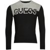 Guess svetre ALEX LS CN LOGO SWEATER čierna