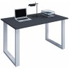 VCM drevený stôl počítačový stôl pracovný stôl kancelársky nábytok Lona U hliník strieborný antracit
