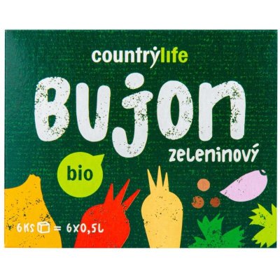 Country Life Bujón zeleninový kocky BIO 66 g