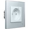 HEVOLTA Glasense sklenené zásuvky - 1-zásuvka, WiFi, Polarium White