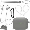 AppleKing praktická sada 6v1 pre AirPods Pro 3 - sivá - možnosť vrátiť tovar ZADARMO do 30tich dní