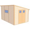 Drevený domček KOSATEC (2,7 × 3,95 m)