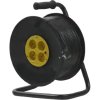 Predlžovací kábel T-F25m/4zás.BUBON/guma IP44/poistka