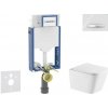 Geberit Kombifix - Set predstenovej inštalácie, klozetu Arkas I a dosky softclose, tlačidlo Sigma50, chróm/alpská biela SANI15CA3168