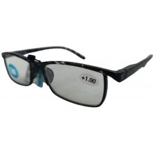 Berkeley Dioptrické okuliare na čítanie Plastové čierne škvrny Modrý blok MC2238B
