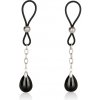 California Exotics Nonpiercing Nipple Jewelry Onyx - Ozdoby na bradavky