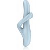 Satisfyer HEAT FLEX 4 vibrátor so stimulátorom klitorisu Blue 23 cm