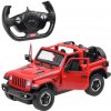 Rastar RC Auto Jeep Wrangler JL 1:14 na diaľkové ovládanie, červené