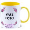 HRNČEK S FOTKOU FAREBNÝ RÁMIK NAJLEPŠIA MAMIČKA 350 ML FOTOpošta Farba: ŽLTÝ