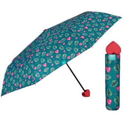 Perletti 26233 fantasia heart deštník dámský skládací fialový