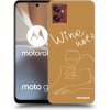 Picasee silikónový čierny obal pre Motorola Moto G32 - Wine not