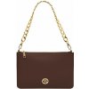 Kožená kabelka s reťazovým popruhom Diva Tuscany Leather Farba: Kávová