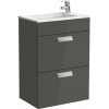 Roca Debba Compact - skrinka + umývadlo 50 x 36 cm antracit