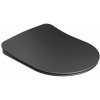 EBS Urban City Záchodová doska, softclose, čierne matné