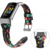 Huawei Remienok na hodinky Fitbit Charge 5 veľkosť L kvetinový vzor