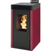 Peletové kachle Interstoves Marina 8 bordeaux 7,4 kW