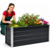 vidaXL Zahradní truhlík antracitový 100 x 40 x 45 cm pozinkovaná ocel