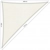 Shadow Comfort Slnečný Trojuholník basic 4,0 x 4,0 x 5,7 m Farba: Biela