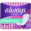 Always Dailies Singles Normal To Go Fresh Intímky 20 ks