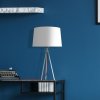 Aluminor Tropic stolová lampa biela, kábel červená - TROPIC LT B