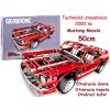 JOKO Veľká Technická stavebnica Autíčko Mustang Muscle 50cm 2000ks, červené